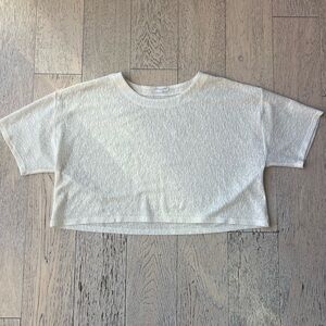 Mistress Rocks White Cropped T-Shirt size Small